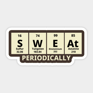 Sweat Periodically Sticker